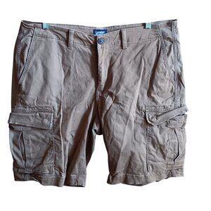Lands End Cargo Shorts Men's Size  38 Traditional Fit Tan Cotton